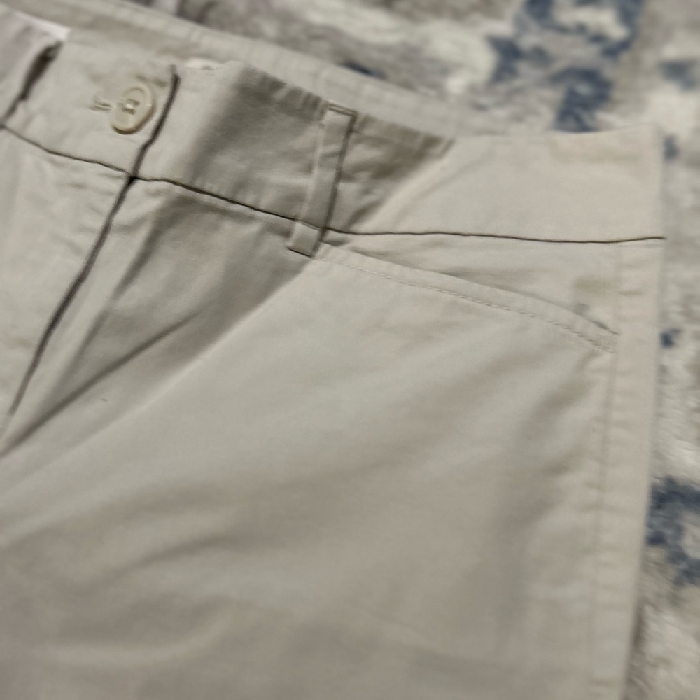LOFT Beige Cropped Chino Pants - Picture 3 of 11